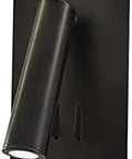 Modern LED Wall Sconce Featuring Dang Smooth Free Rotation Heads And Integrated On Off Switch Solid Powder Coat Metal Build Perfect For Bedrooms And Living Rooms Delivers Killer Glow in black finish.