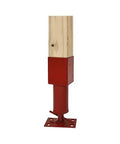 Adjustable Shore Jack for 4x4 Lumber, Heavy Duty Shoring Tool with Easy Assembly shown with a wooden post