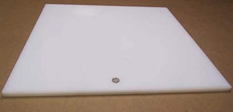 Durable White UHMW Plastic Sheet 5/8 Inch Thick 24 By 24 Inches Built To Last Self Lubricating With Low Friction, Chemical And Wear Resistant