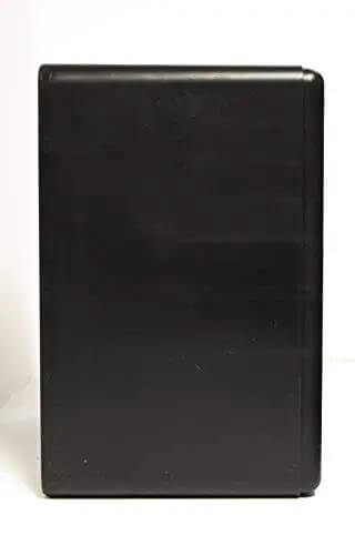 Side view of 12-Drawer Parts Organizer in Black with Clear View Drawers, wall mountable for easy access to small hardware.