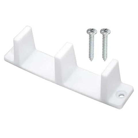 15 Piece Kit di guide inferiori in plastica per ante scorrevoli di armadi con viti, per ante di un pollice e tre ottavi. Inches Spesso