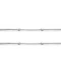 SBR20 1500mm Linear Guide Rail Kit With 4 SBR20UU Bearing Blocks For CNC Machines, showing two chrome-plated steel rails with bearing blocks.