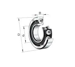 Precision Angular Contact Ball Bearing Smooth Running Heavy Duty Shop Essential For Spindles And Drives Built Different For Rock Solid Durability And Zero Headaches On The Front Line, showing detailed design and measurements.
