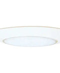 70PS Recessed Light Trim with Frosted Albalite Lens White 6 Inch Air-Tite Listed, Wet Rated shown from side view