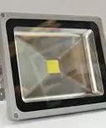 The Dual 20W Solar Led Flood Lights For Outdoor Signs And Billboards With Heavy Duty Brackets Zero Wire Hassle Kickin Brights Easy Install Eco Power Garden Display Setup seen from the front with a metallic finish.