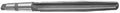 Pro Grade 1 1/2 Inch High Speed Steel Bridge Reamer, 4MT Straight Flute DWR Series Morse Taper Tool shown in side view