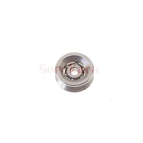 Precision Shielded V Groove Wheel Pulley with Sealed Miniature Ball Bearings, 2x10x4mm size for automated cart systems.