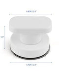 Two Pack Strong Suction Cup Handles For Glass Mirror Tile And Drawer Doors With Up To 7.5 Kilogram Load Capacity Durable ABS Construction Improved Grip