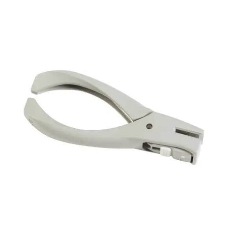Side view of Heavy Duty One Eighth Inch Circle Craft Punch for Cardstock, Chipboard, and Lightweight Metal with Locking Handle.