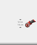 Milwaukee 12V bare-cut-off tool (2522-20), red and black side view