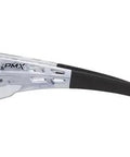 Side view of Emerge Plus Readers Safety Glasses 2.0 Clear Full Reader Lenses With All Day Comfort Rubber Nosepiece And Rubber Temple Tips 99 Percent UV Protection Polycarbonate Lenses ANSI Z87 High Impact Eyewear For Reading Fine Print