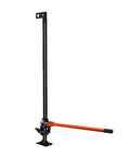 Side view of a 60-inch farm jack with orange handle and base, 7000 lb capacity for off-road vehicles.
