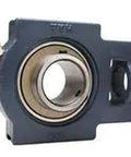 1 Piece UCT205E1E1 TU Unit Machined For Covers Bearing Assembly for heavy machinery, side view of rugged industrial precision part