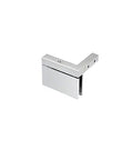 Senior Cardiff Chrome Offset Wall Mount Hinge For 12 Mm Glass Shower Doors With Back Plate Self Centering Right Hand Mount Beefy Heavy Duty Glass Door Hardware, chrome hinge