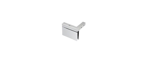 Senior Cardiff Chrome Offset Wall Mount Hinge For 12 Mm Glass Shower Doors With Back Plate Self Centering Right Hand Mount Beefy Heavy Duty Glass Door Hardware, chrome hinge
