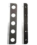 Heavy Duty Vertical Fishing Rod Wall Mount Rack Holds Six Poles With Padded Non Slip Grips showing the side panels for easy installation.