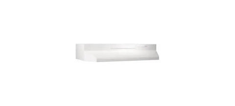 Under Cabinet 30 Inch Convertible Range Hood Insert With Light Two Speed Exhaust Fan Four Way Venting Easy Switches White