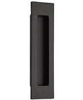 Modern Rectangular Flush Pull Handle In Flat Black Finish One And Three Quarters Inches Wide By Six Inches Long Sleek Minimalist Cabinet And Drawer Pull For Contemporary Kitchens And Bathrooms Durable Hardware With Hidden Mounting