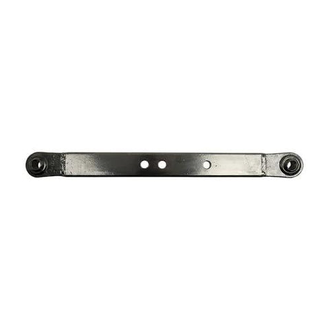 Front view of Lower Lift Arm Category 1 Right Or Left Hand Gloss Black Finish 3 Holes Length 25-13/32 Inches Durable Steel Construction