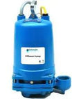 Heavy Duty Submersible Effluent Pump With Rugged Cast Iron Body And Twin Mechanical Seals For Smooth Wastewater Removal 1 HP At 208 Volts Single Phase 2 Inch NPT Discharge Grinds Through Up To 105 GPM At 78 Feet Max Head With 20 Foot Cord To Kick Butt On.