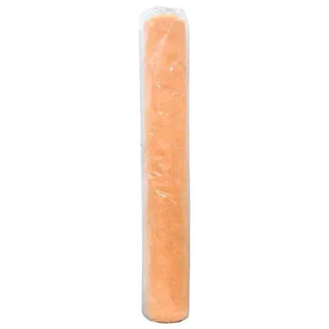 Kickin Results 18 Inch Paint Roller Covers With 3/8 Nap Ultra Dense Polyester Wool Blend For Semi Smooth Walls Water Based Latex Acrylic Finish Durable Yellow Pro Grade Bulk Pack Of Twelve Painter Gear in packaging.