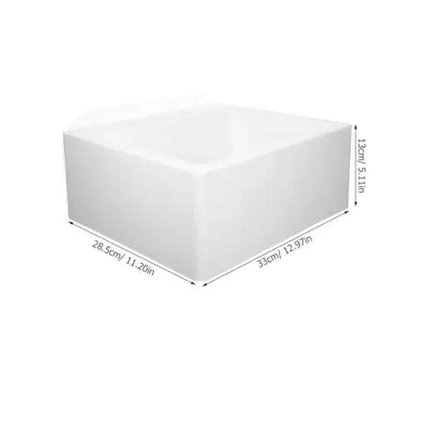 Wall Mount Sink - Lightweight Plastic Basin for Small Bathrooms, Easy No-Drill Installat, dimensions 33cm x 28.5cm x 13cm.