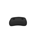 Vinyl Coated Lace-Thru Weight 3 Lb Black For Diving, Weight Belts, And BCs; front view showing matte finish and lace holes