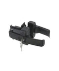 Tough As Nails Magnetic Gate Lock Featuring Dual Six Pin Rekeyable Lock and Super Smooth Push Pull Action for square fences with sleek design.