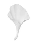 Real Deal One Light Wall Sconce Featuring Drop Dead Gorgeous Sculptural Leaf Accent And Smooth Aluminum Body In Fresh Gesso White Damp Rated For Bathrooms Framed At 13 By 19 Inches - Leaf Accent Detail