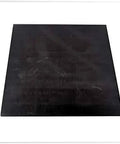 Pro Grade High Purity Graphite Block 99.9 Percent Square Plate 6 By 6 By 0.12 Inches for EDM molds on white background