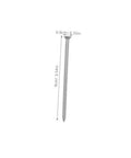 Stainless Steel Countersunk Flat Head Self Tapping Screws For Furniture Assembly with 9cm length and 0.9cm head width.