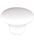 Darn Cute Yellow Butterflies And Flowers Ceramic Cabinet Drawer Pull For Kitchen Renovation Projects Featuring One Point Five Inch Profile with a smooth white finish.