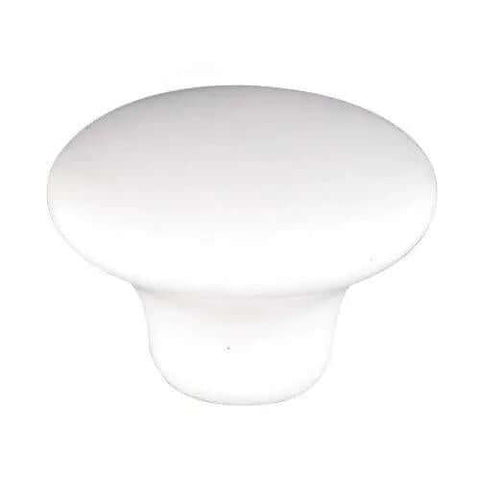 Darn Cute Yellow Butterflies And Flowers Ceramic Cabinet Drawer Pull For Kitchen Renovation Projects Featuring One Point Five Inch Profile with a smooth white finish.