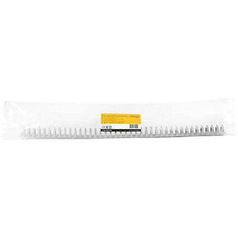 Flexible Cable Management Raceway Spine Vertebrae For Neat Cables, Three Quarters Inch Wide By One Half Inch High, 20 Inch Length, Nylon 66 Concealer Kit
