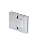 Brushed Stainless Oil Dynamic 180 Degree Glass To Glass Hinge With Hold Open For Self Closing Doors Five Sixteenths To One Half Inch Thick Humidity Ready Adjustable Closing Speed A Solid Alternative To Floor Closers And Patch Fittings, brushed stainless hinge