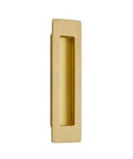 Emtek Modern Rectangular Flush Pull Handle 1-3/4 X 4 Inches Satin Nickel Finish For Cabinets And Furniture Contemporary