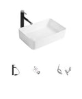 Vessel Sink - Small Countertop Bathroom Wash Basin, Single Basin Design for Home, and, t for Bathrooms and Powder Rooms, white color, wall-mounted style.