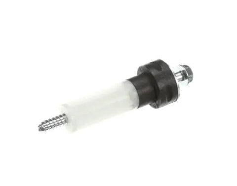 Close-up of Washer Bolt Assembly Replacement Part FAA31690709, compatible with LG and Kenmore models, showing metal screw and plastic body.