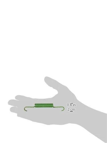 Raybestos H7362 parking brake hardware spring, green coil with hooks, 0.8 in long, held in hand