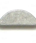 Close-up of a single metal key from the Top Notch 2.5mm And 3.7mm Metric Woodruff Key Set Of Five For Gear And Shaft Keyways