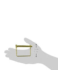 Yellow Zinc Plated Locking Pin With Snapper Pin, Regular Size, shown in hand for scale, corrosion resistant fastener for trucks