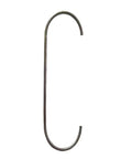 Single C-shaped hook from Heavy Duty Powder Coating Hooks Kit 25 Pc C Shape Hooks For Painting And Grid Brackets, steel construction.