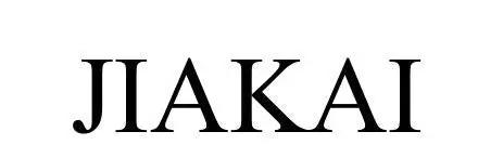 Logo with the text 'JIAKAI' in bold black font on a white background.