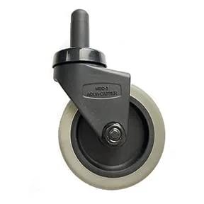 Replacement Casters For WaveBrake Mop Buckets 3 Inch Non Marking TPR Rubber Wheels Single Caster