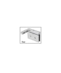 Senior Cardiff Chrome Offset Wall Mount Hinge For 12 Mm Glass Shower Doors With Back Plate Self Centering Right Hand Mount Beefy Heavy Duty Glass Door Hardware rear view