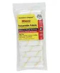Pro Grade Polyamide Fabric Mini Paint Roller Cover 1/2 In X 4 In For Semi Smooth To Semi Rough Surfaces 10 Pack in clear packaging.