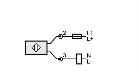 Wiring diagram for KI0207 Capacitive Proximity Sensor Switch For Automation And Robotics Control With High Sensitivity Rock Solid Pro Grade Precision.