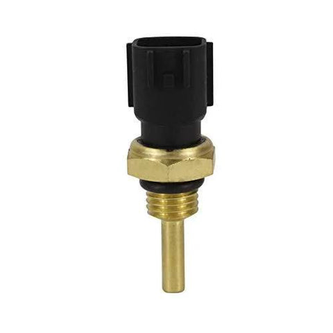 TAMKKEN coolant temperature sensor with brass threaded body and black plastic connector, close-up