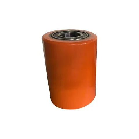 Side view of Beefy Replacement Wheel For Crown Electric Pallet Jack WP 2300 WP 3000, 3.21 Inch Diameter, 4.20 Inch Tread, Industrial Grade