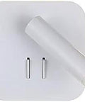 Top Notch Led Wall Sconce With Free Rotation And A Solid Metal Frame Slick Modern Indoor Lighting Upgrade For Bedroom Bedside Or Living Room No Fuss Switch Neutral White Glow, white swivel design with two switches.